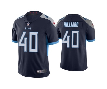 Men's Tennessee Titans #40 Dontrell Hilliard Navy Vapor Untouchable Stitched Jersey