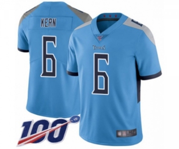 Men's Tennessee Titans #6 Brett Kern Light Blue Alternate Vapor Untouchable Limited Player 100th Season Football Jersey