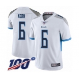 Men's Tennessee Titans #6 Brett Kern White Vapor Untouchable Limited Player 100th Season Football Jersey