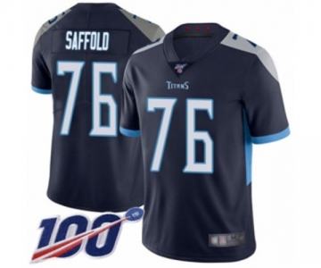 Men's Tennessee Titans #76 Rodger Saffold Navy Blue Team Color Vapor Untouchable Limited Player 100th Season Football Jersey