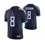 Men's Tennessee Titans #8 Adrian Peterson Navy Vapor Untouchable Stitched Football Jersey