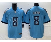 Men's Tennessee Titans #8 Will Levis Blue Vapor Untouchable Stitched Jersey