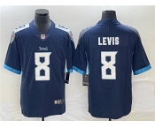 Men's Tennessee Titans #8 Will Levis Navy Vapor Untouchable Stitched Jersey