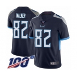 Men's Tennessee Titans #82 Delanie Walker Navy Blue Team Color Vapor Untouchable Limited Player 100th Season Football Jersey