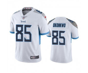 Men's Tennessee Titans #85 Chig Okonkwo White Vapor Untouchable Stitched Jersey