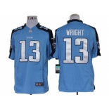 Nike NFL Tennessee Titans #13 Kendall Wright Blue Jerseys[Limited]