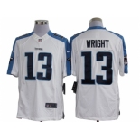 Nike NFL Tennessee Titans #13 Kendall Wright White Jerseys[Limited]