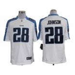 Nike NFL Tennessee Titans #28 Chris Johnson White Jerseys[Limited]