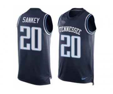 Nike Tennessee Titans #20 Bishop Sankey Navy Blue Alternate Men's Stitched NFL Limited Tank Top Jersey