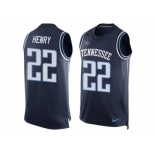 Nike Tennessee Titans #22 Derrick Henry Navy Blue Alternate Men's Stitched NFL Limited Tank Top Jersey