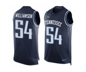 Nike Tennessee Titans #54 Avery Williamson Navy Blue Alternate Men's Stitched NFL Limited Tank Top Jersey