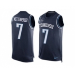 Nike Tennessee Titans #7 Zach Mettenberger Navy Blue Alternate Men's Stitched NFL Limited Tank Top Jersey