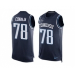 Nike Tennessee Titans #78 Jack Conklin Navy Blue Alternate Men's Stitched NFL Limited Tank Top Jersey