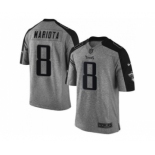 Nike Tennessee Titans #8 Marcus Mariota Gray Men's Stitched NFL Limited Gridiron Gray Jersey