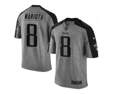 Nike Tennessee Titans #8 Marcus Mariota Gray Men's Stitched NFL Limited Gridiron Gray Jersey