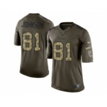 Nike Tennessee Titans #81 Andre Johnson Green Men's Stitched NFL Limited Salute to Service Jersey