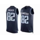 Nike Tennessee Titans #82 Delanie Walker Navy Blue Alternate Men's Stitched NFL Limited Tank Top Jersey