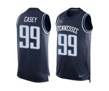 Nike Tennessee Titans #99 Jurrell Casey Navy Blue Alternate Men's Stitched NFL Limited Tank Top Jersey