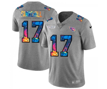 Tennessee Titans #17 Ryan Tannehill Men's Nike Multi-Color 2020 NFL Crucial Catch NFL Jersey Greyheather