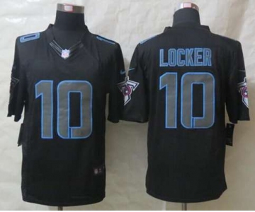 nike nfl jerseys tennessee titans #10 jake locker black[nike impact limited]