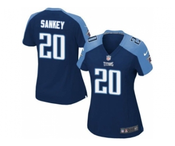 Women Nike Tennessee Titans #20 Bishop Sankey Navy Blue Jerseys