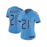 Women Nike Tennessee Titans #21 Malcolm Butler Light Blue Team Color Stitched NFL Vapor Untouchable Limited Jersey