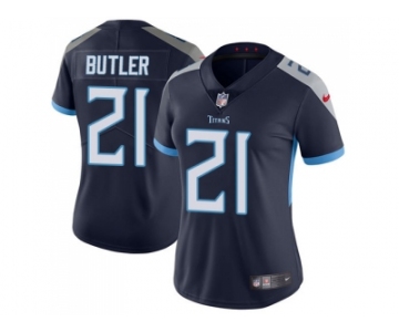 Women Nike Tennessee Titans #21 Malcolm Butler Navy Blue Alternate Stitched NFL Vapor Untouchable Limited Jersey