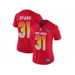 Women Nike Tennessee Titans #31 Kevin Byard Red Stitched NFL Limited AFC 2018 Pro Bowl Jersey