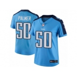 Women Nike Tennessee Titans #50 Nate Palmer Limited Light Blue Rush Vapor Untouchable NFL Jersey