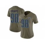 Women Nike Tennessee Titans #98 Brian Orakpo Olive Stitched NFL Limited 2017 Salute to Service Jersey