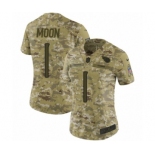 Women's Nike Tennessee Titans #1 Warren Moon Limited Camo 2018 Salute to Service NFL Jersey