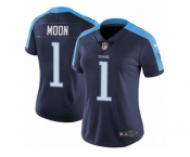 Women's Nike Tennessee Titans #1 Warren Moon Vapor Untouchable Limited Navy Blue Alternate NFL Jersey