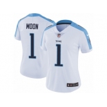 Women's Nike Tennessee Titans #1 Warren Moon Vapor Untouchable Limited White NFL Jersey