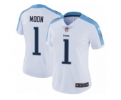 Women's Nike Tennessee Titans #1 Warren Moon Vapor Untouchable Limited White NFL Jersey