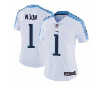 Women's Nike Tennessee Titans #1 Warren Moon Vapor Untouchable Limited White NFL Jersey