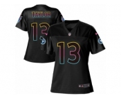 Women's Nike Tennessee Titans #13 Taywan Taylor Game Black Fashion NFL Jersey