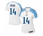 Women's Nike Tennessee Titans #14 Eric Weems Limited White NFL Jersey