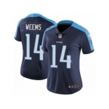 Women's Nike Tennessee Titans #14 Eric Weems Vapor Untouchable Limited Navy Blue Alternate NFL Jersey