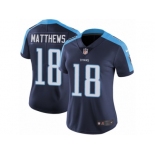 Women's Nike Tennessee Titans #18 Rishard Matthews Vapor Untouchable Limited Navy Blue Alternate NFL Jersey