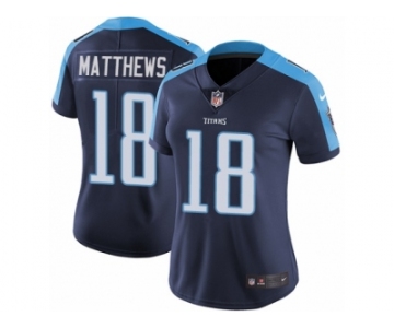 Women's Nike Tennessee Titans #18 Rishard Matthews Vapor Untouchable Limited Navy Blue Alternate NFL Jersey