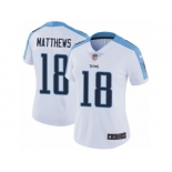 Women's Nike Tennessee Titans #18 Rishard Matthews Vapor Untouchable Limited White NFL Jersey