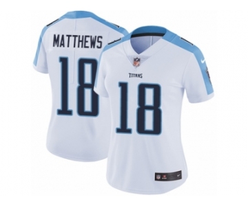 Women's Nike Tennessee Titans #18 Rishard Matthews Vapor Untouchable Limited White NFL Jersey