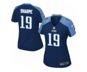 Women's Nike Tennessee Titans #19 Tajae Sharpe Limited Navy Blue Alternate NFL Jersey