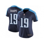 Women's Nike Tennessee Titans #19 Tajae Sharpe Vapor Untouchable Limited Navy Blue Alternate NFL Jersey