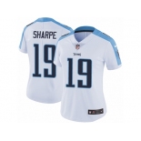 Women's Nike Tennessee Titans #19 Tajae Sharpe Vapor Untouchable Limited White NFL Jersey