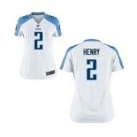 Women's Nike Tennessee Titans #2 Derrick Henry White NFL Jersey