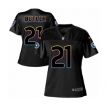 Women's Nike Tennessee Titans #21 Malcolm Butler Game Black Fashion NFL Jersey