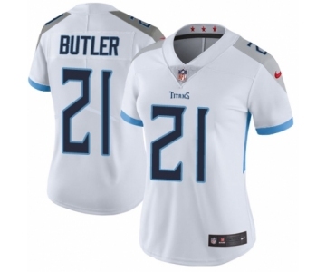 Women's Nike Tennessee Titans #21 Malcolm Butler White Vapor Untouchable Elite Player NFL Jersey