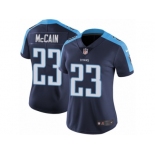 Women's Nike Tennessee Titans #23 Brice McCain Elite Navy Blue Alternate NFL Jersey