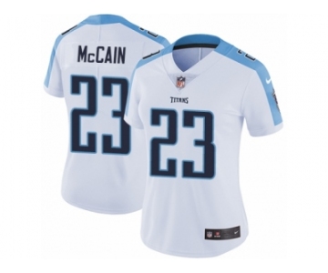 Women's Nike Tennessee Titans #23 Brice McCain Elite White NFL Jersey